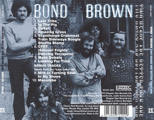 Bond And Brown - Two Heads Are Better Than One (Remastered) (1972/2009)