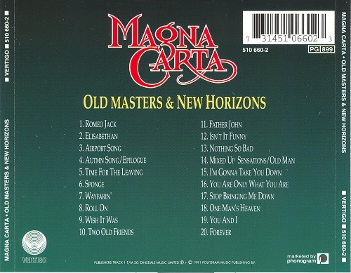 Magna Carta - Old Masters & New Horizons (1991) Lossless