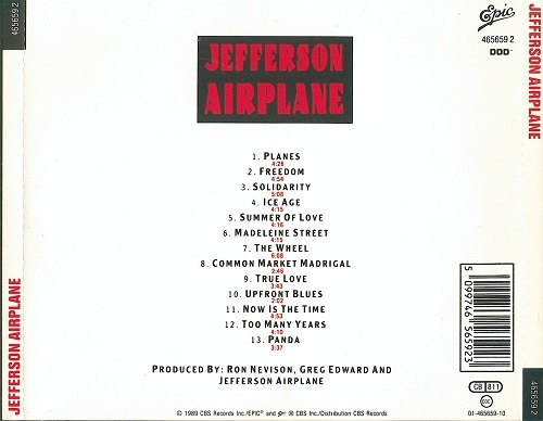 Jefferson Airplane - Jefferson Airplane (1989)