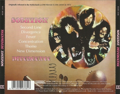 Solution - Divergence (Reissue, Remastered) (1972/2012)