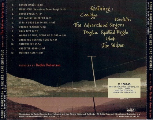 Robbie Robertson & The Red Road Ensemble - Music For The Native Americans (1994)