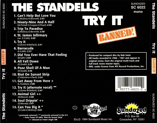 The Standells - Try It (Reissue) (1967/1994)