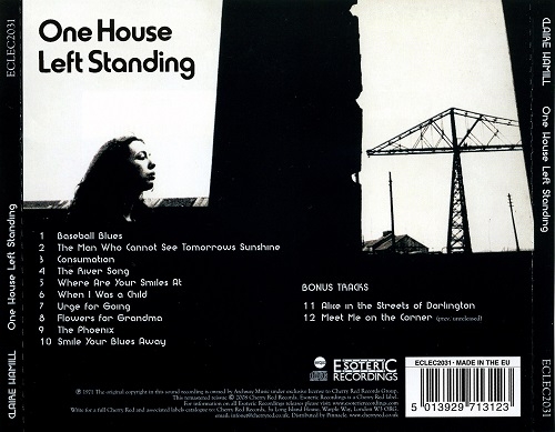 Claire Hamill - One House Left Standing (Reissue ) (1971/2008)