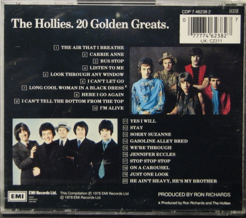 The Hollies - 20 Golden Greats (Reissue) (1987)