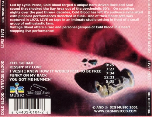Cold Blood - Vintage Blood: Live 1973 (2001)