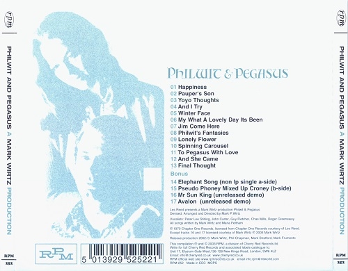 Philwit & Pegasus - Philwit & Pegasus (Reissue) (1970/2003)