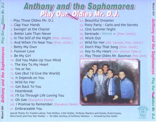 Anthony & The Sophomores - Play Our Oldies Mr. D.J (2005)