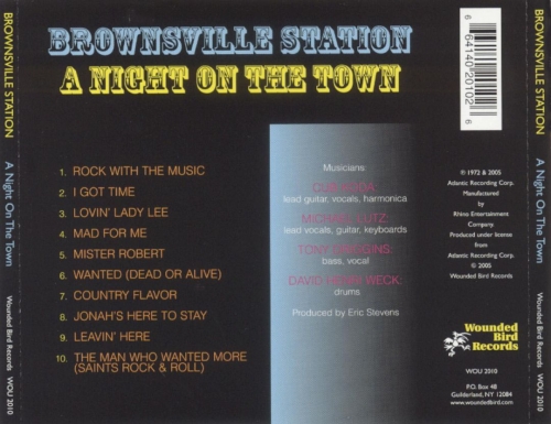 Brownsville Station - A Night on the Town (Reissue, Remastered) (1972/2005)