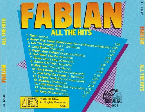 Fabian - All The Hits (1988)