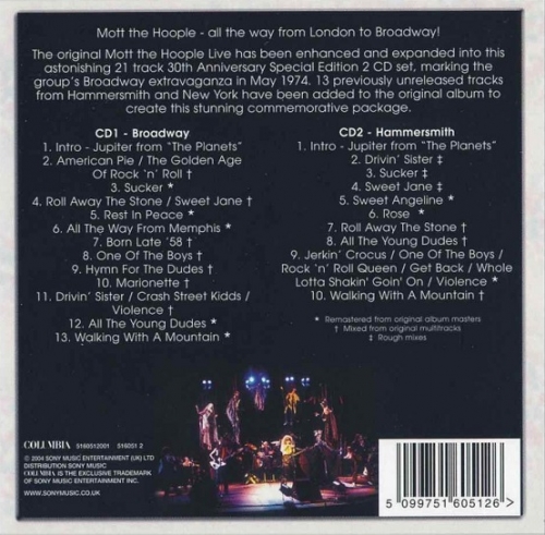 Mott The Hoople - Live (30th Anniversary Edition) (Reissue) (1974/2004)