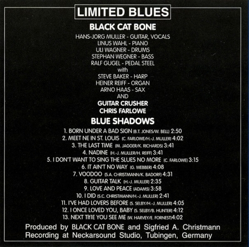 Black Cat Bone - Blue Shadows (1994)