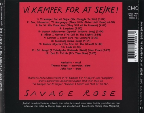 Savage Rose - Vi Kæmper For At Sejre (Reissue) (1984/2001) Lossless