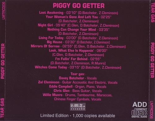 Tear Gas - Piggy Go Getter (Reissue) (1970/1993)