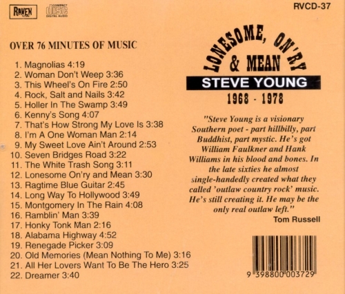 Steve Young - Lonesome On'ry And Mean (1968-78/1994)
