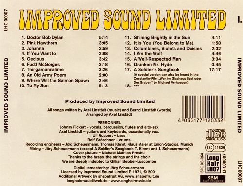 Improved Sound Limited - Improved Sound Limited (Reissue) (1971/2001)