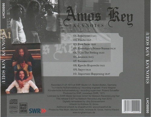 Amos Key - Keynotes (Reissue) (1973/2010)