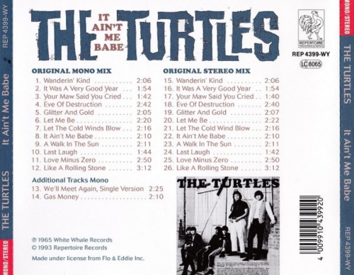 The Turtles - It Ain't Me Babe (Reissue) (1965/1993)