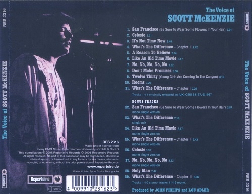 Scott McKenzie - The Voice Of Scott McKenzie (Reissue) (1967/2006)