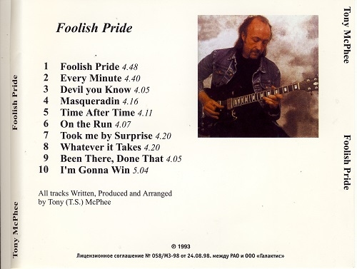 Tony McPhee - Folish Pride (1993)