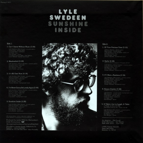 Lyle Swedeen - Sunshine Inside (Korean Remastered) (1972/2009)