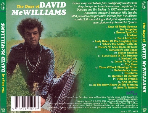 David McWilliams - The Days Of David McWilliams (1967-69/2001)