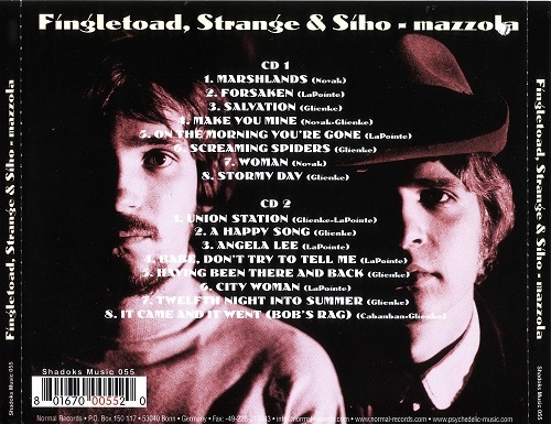 Fingletoad, Strange & Siho - Mazzola (Reissue) (1969-70/2004)