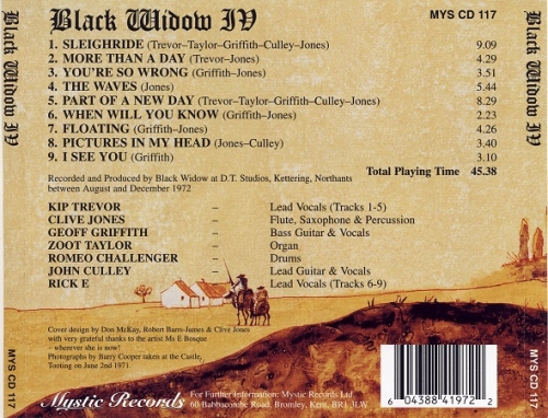 Black Widow - IV (Reissue) (1972/1997)