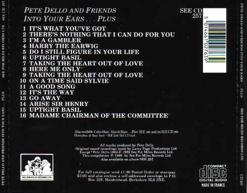 Pete Dello And Friends - Into Your Ears (Reissue) (1971/1989) Lossless