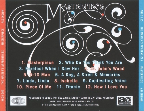 The Master's Apprentices - Masterpiece (Reissue) (1970/1999)