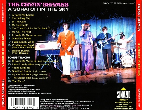 The Cryan' Shames - A Scratch In The Sky (Reissue) (1967/2002)