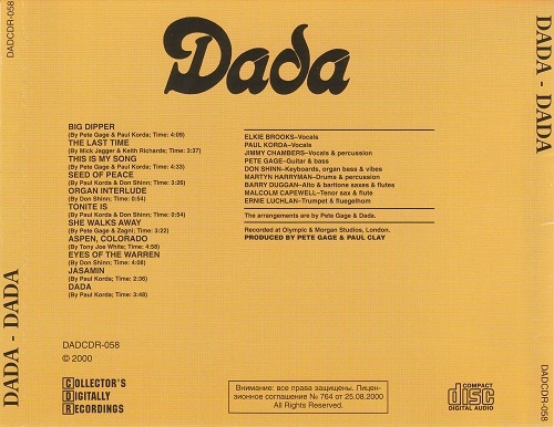 Dada - Dada (Reissue) (1970/2000)