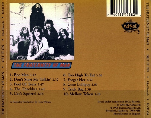 The Fraternity of Man - Get It On! (Reissue) (1969/1995)