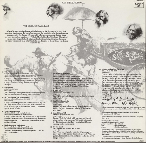 Siegel-Schwall Band - R.I.P. Siegel-Schwall (1974)