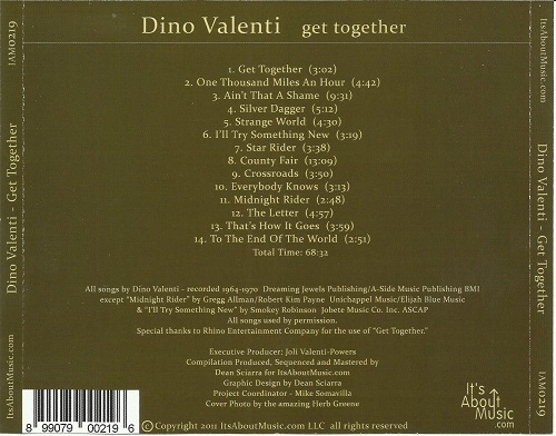 Dino Valenti - Get Together The Lost Recordings (Limited Special Edition) (1964-70/2011)