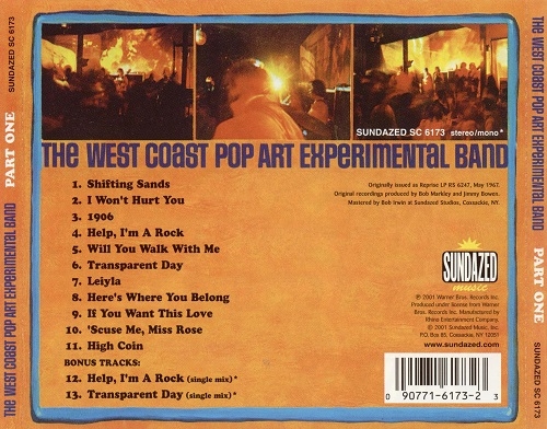 The West Coast Pop Art Experimental Band - Part One (Reissue) (1967/2001)