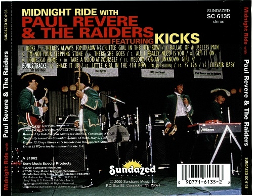 Paul Revere & The Raiders - Midnight Ride (Reissue) (1966/2000)