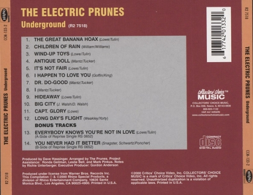 The Electric Prunes - Underground (Reissue) (1967/2000)