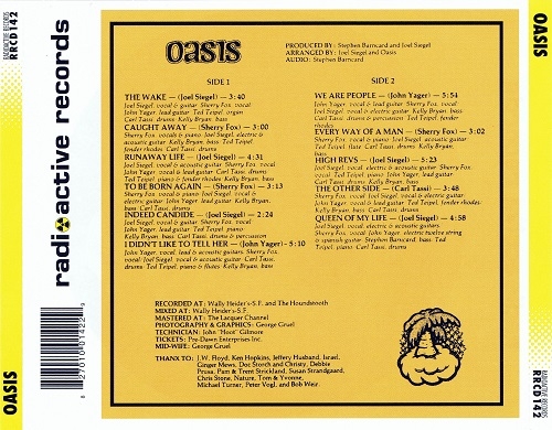 Oasis – Oasis (Reissue) (1973/2007)