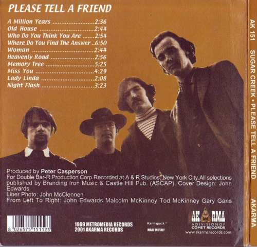 Sugar Creek - Please Tell A Friend (Reissue) (1969/2001)