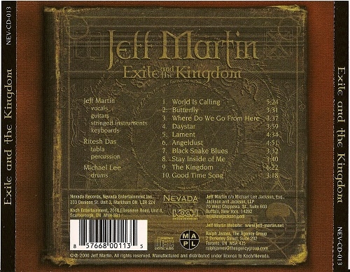 Jeff Martin - Exile And The Kingdom (2006)