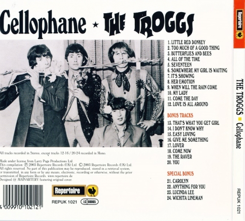 The Troggs - Cellophane (Reissue, Remastered) (1967/2004)