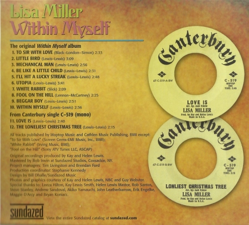 Lisa Miller - Within Myself (Reissue, Remastered) (1968/2010)