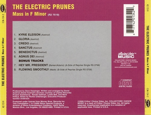 Electric Prunes - Mass In F Minor (Reissue) (1968/2000)