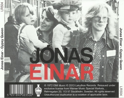 Jónas Einar - Gypsy Queen (Reissue) (1972/2013)