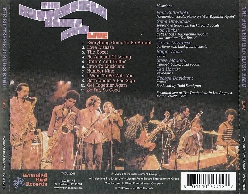 The Butterfield Blues Band - Live (Reissue) (1970/2005)