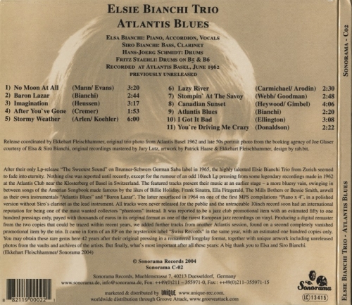 Elsie Bianchi Trio - Atlantis Blues (1962/2004)