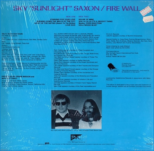 Sky "Sunlight" Saxon And Firewall - Destiny's Children (1986)