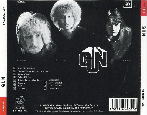 Gun - Gun (Reissue, Limited Edition) (1968/1989)