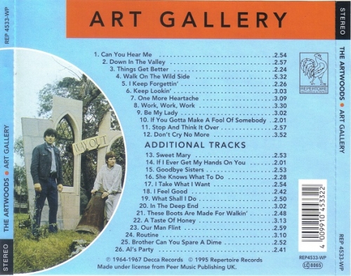 The Artwoods - Art Gallery (Remastered, Expanded Edition) (1966/2009)