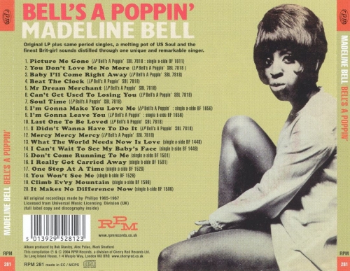 Madeline Bell - Bell's A Poppin' (Reissue) (1967/2004)